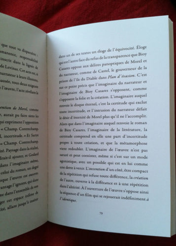 L'invention de Morel d'A. Bioy Casares - La tentation du spéculaire de Jean-Pierre Zarader-p79